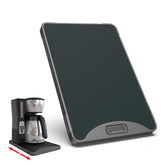 ARGOMAX sliding tray under the coffee maker for easy access and stability