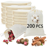 ARKBAODAN spice bags 3x4 drawstring closeup; ideal for soups and infusions