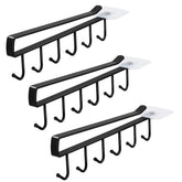 Art Secret under-cabinet mug holder 3-pack keeps mugs organized and accessible
