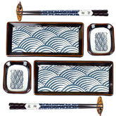 Artcome 8-piece sushi plate set main plates for elegant dining