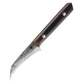 ARTIDGE 3.5-inch paring knife Damascus blade close-up for precise peeling