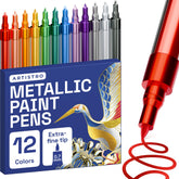 ARTISTRO metallic paint pens on glass deliver bold, durable marks.