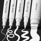 ARTISTRO 5 white paint pen on glass for durable markings and crisp lines