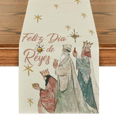 Artoid Mode Epiphany Day table runner protects your surface while adding festive charm