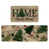 Artoid Mode Home Sweet Home Xmas Tree mats set adds festive decor while protecting floors.