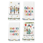 Artoid Mode Nutcrackers towels with festive design for holiday dish drying