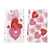 Artoid Mode Red Heart True Love Forever towel with soft fibers, gentle on cookware.