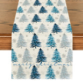 Artoid Mode Xmas Trees Snowflake table runner adds festive charm and surface protection.
