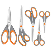 Asdirne kitchen scissors blades close-up showing knife-grade stainless steel for durability