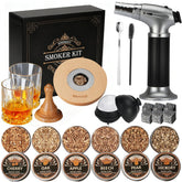 Asovnis Whiskey Smoker Kit with Torch shows controlled aroma for cocktails