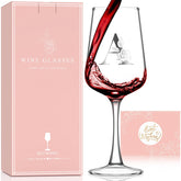 Astonlink initial wine glass monogram for a personalized gift