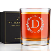Astonlink engraved A-Z whiskey glass for a personal gift.