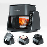 Astralship Glass Air Fryer front view shows the toxin-free glass bowl for healthier meals