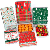 Atonofun Christmas tin with Santa design keeps treats warm for gift exchanges.