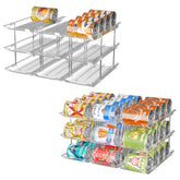 Attelite can organizer pantry six-set three-tier modular storage.