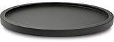 AUAM 10-inch black bamboo lazy susan top view for easy spice access with smooth rotation