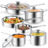 Aufranc 10-piece set overview for versatile home cooking