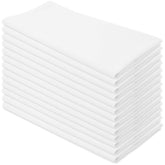 Aunti Em's Kitchen flour sack towel in white with a tight weave.