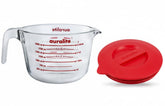 Auralite Home and Glassware 8-Cup borosilicate glass measuring cup with lid for precise pouring