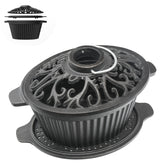 Aurionix wood stove steamer top view releases gentle humidity in winter rooms