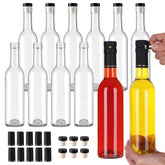 AuroTrends 12oz wine bottle with cork lid ready for fermentation and storage