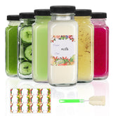 AuroTrends 8 oz glass bottle with lid for portable hydration on the go