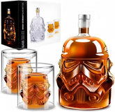 AUTIORE whiskey decanter with bottle and glasses elevates home entertaining.