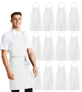 Avalon Kitchen white apron for women with protective fit during cooking and baking