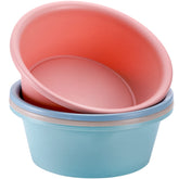 AVLA four-pack round wash basin for versatile dishwashing and outdoor cleanup