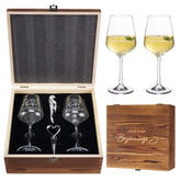 AW BRIDAL house warming wine glass set – elegant 12oz glasses for a new home celebration.
