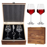 AW BRIDAL Mr Mrs wine glasses set seen with elegant clarity for memorable toasts