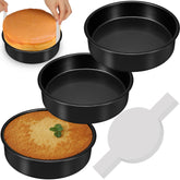AWTBDP 6 inch cake pans set for even baking and durability.