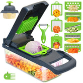 AYAT MARKETPLACE vegetable chopper with container shows large capacity for organized prep.