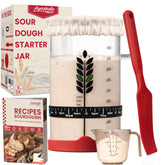 Ayerphalo sourdough starter jar 38oz for easy feeding and monitoring.