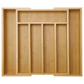 Ayiaren expandable bamboo drawer organizer extended view for versatile storage