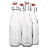 AYL flip-top glass bottle with 1 liter capacity and airtight seal.
