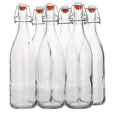 AYL flip-top glass bottle 1L, ideal for fresh juices and homemade beverages.
