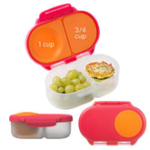 b.box snack box two compartments, leak-proof for on-the-go snacks.