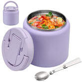 BABHAMNESS 26oz soup thermo with buckle lid for kids, easy opening and transport.