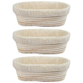 BACCZZY banneton oval 10in basket for even proofing and relaxed dough.