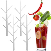 Baderke Bloody Mary tree branches skewers four pieces for decorative drinks