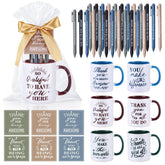 Baderke 12 oz mug set close-up for coffee breaks and team appreciation.