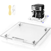 Baemin acrylic appliance slider with rubber wheels enables smooth, quiet movement for heavy appliances.