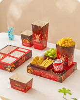 Baffect movie-night snack tray shows five compartments for organized serving.