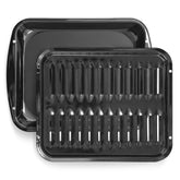 Bagean broiler pan with oven nonstick porcelain coating for even browning and crisp texture.