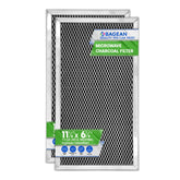 Bagean microwave charcoal filter front view, compact design for improved kitchen air.