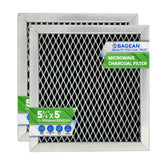 Bagean microwave charcoal filter front view, easy replacement for odor control