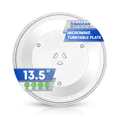 Bagean microwave plate 13.5-inch glass top for even heating and quick cleanup