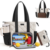 Bagstellar Puffer Lunch Tote insulated compartment keeps meals fresh during commutes.
