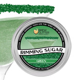 Bakell Brew Glitter Green Rimming Sugar bar tin ready for cocktail rims.